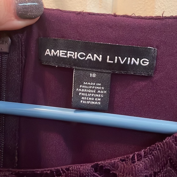 Purple lace cocktail dress - American Living - Picture 2 of 7